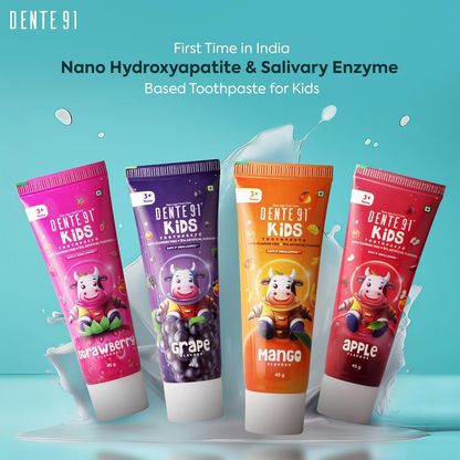 Image 3 of Dente91 Kids Toothpaste, Protects against dental caries & Hypersensitivity, Fluoride Free