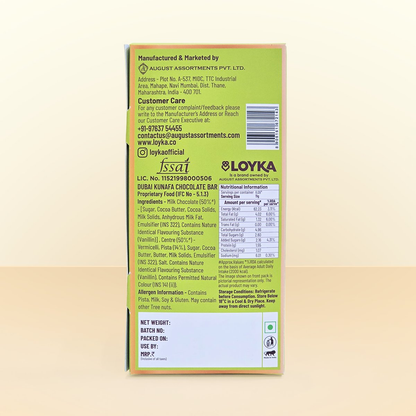 Image 8 of Loyka Dubai Kunafa Chocolate Bar