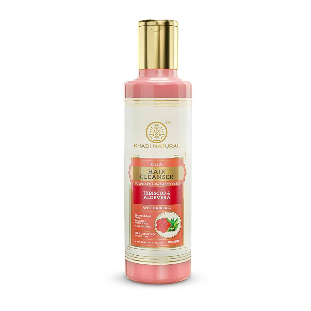 Image 1 of 210 ml for the product Khadi Natural Hibiscus & Aloevera Hair Cleanser
