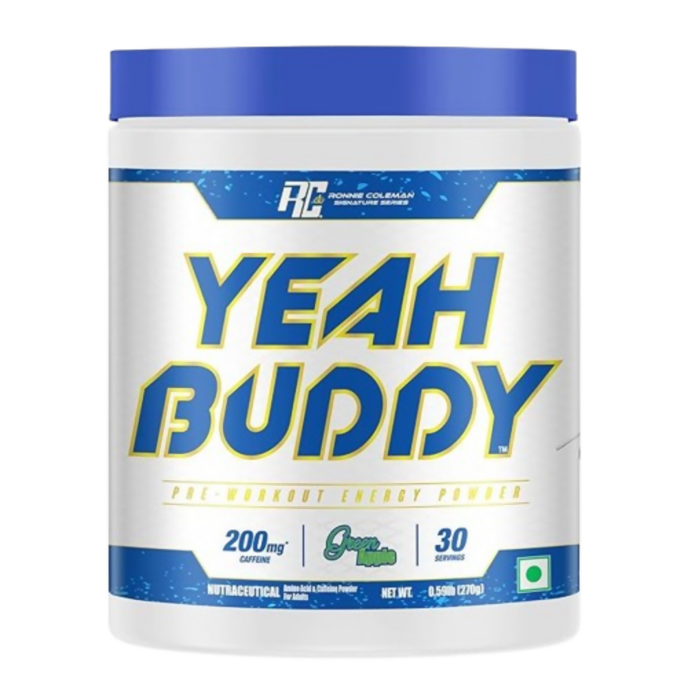Image 1 of 270 gm for the product Ronnie Coleman Yeah Buddy Pre Workout Powder - Green Apple