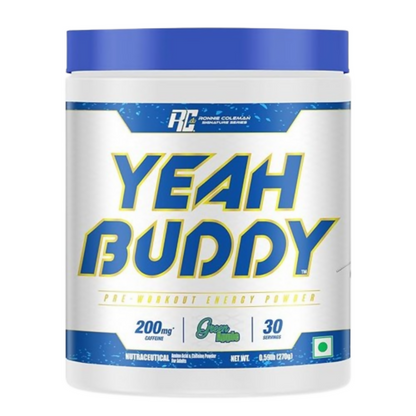 Image 1 of 270 gm for the product Ronnie Coleman Yeah Buddy Pre Workout Powder - Green Apple
