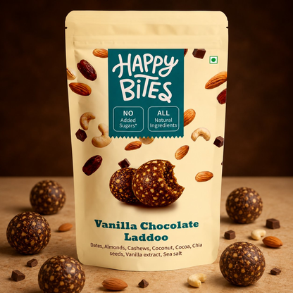 Image 2 of Happy Bites Vanilla Chocolate Laddoo