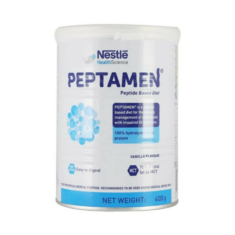 Image 1 of 400 gm / Vanilla for the product Nestle Peptamen Peptide Based Diet Powder - Whey Diet Powder for GI Function
