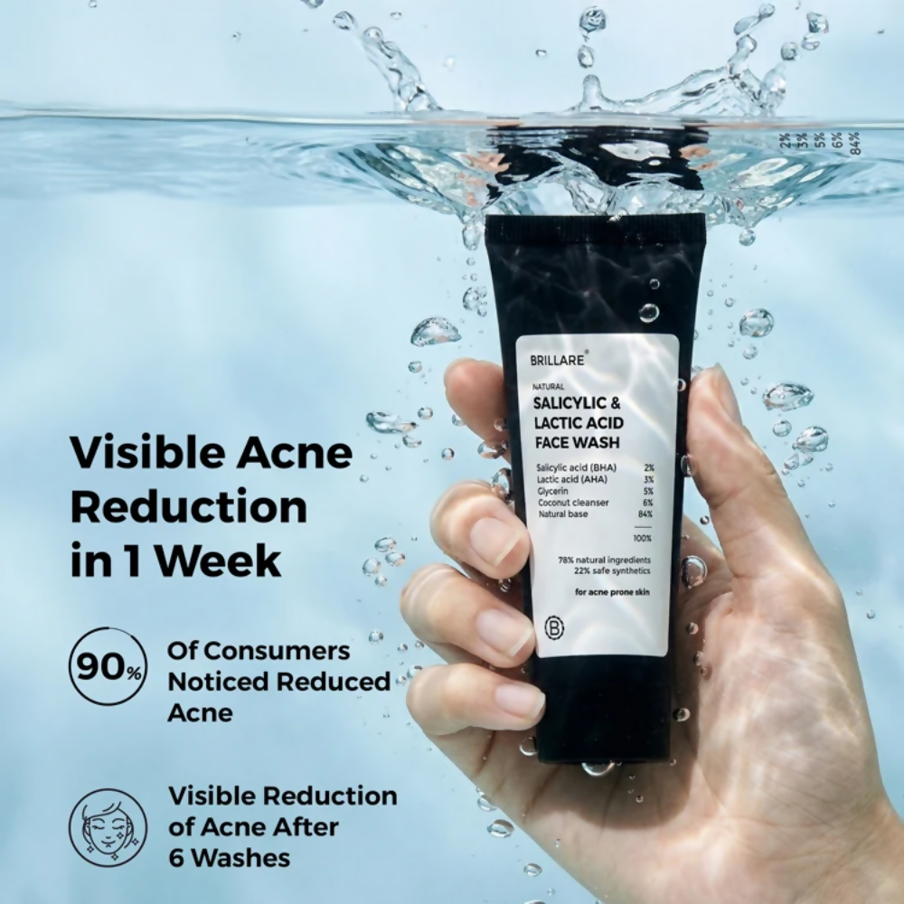 Image 3 of Brillare Mini Salicylic and Lactic Acid Face Wash