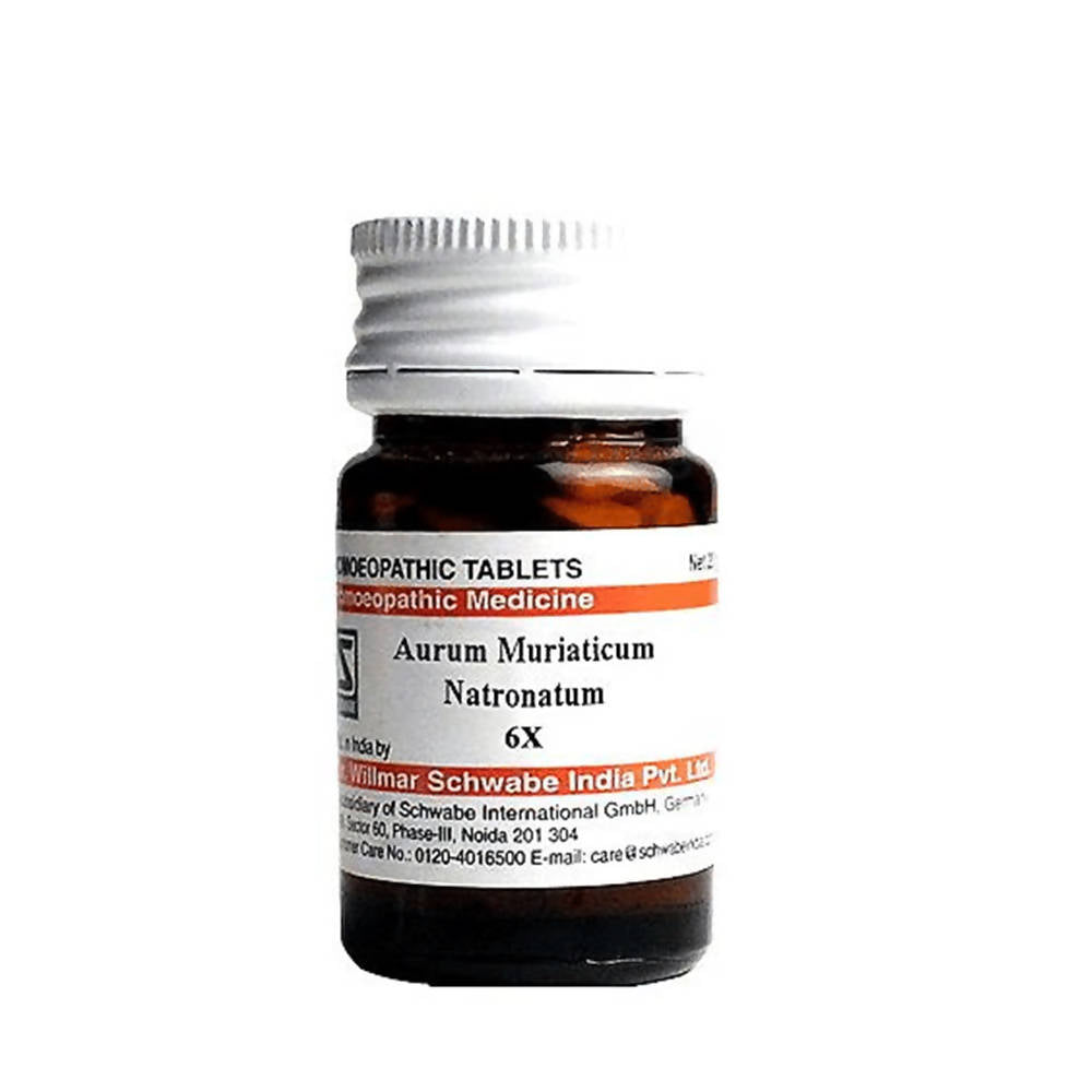 Image 1 of 20 gm / 6X for the product Dr. Willmar Schwabe India Aurum Muriaticum Natronatum Trituration Tablet
