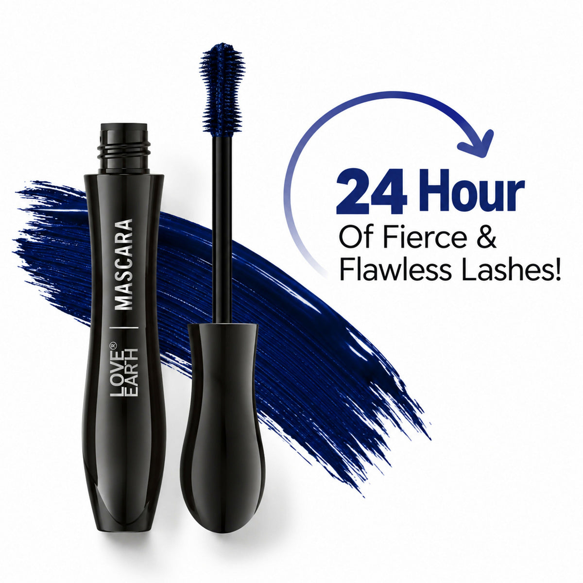 Image 3 of Love Earth Lash Max Mascara - Voluminous Lengthening & Waterproof - Blue
