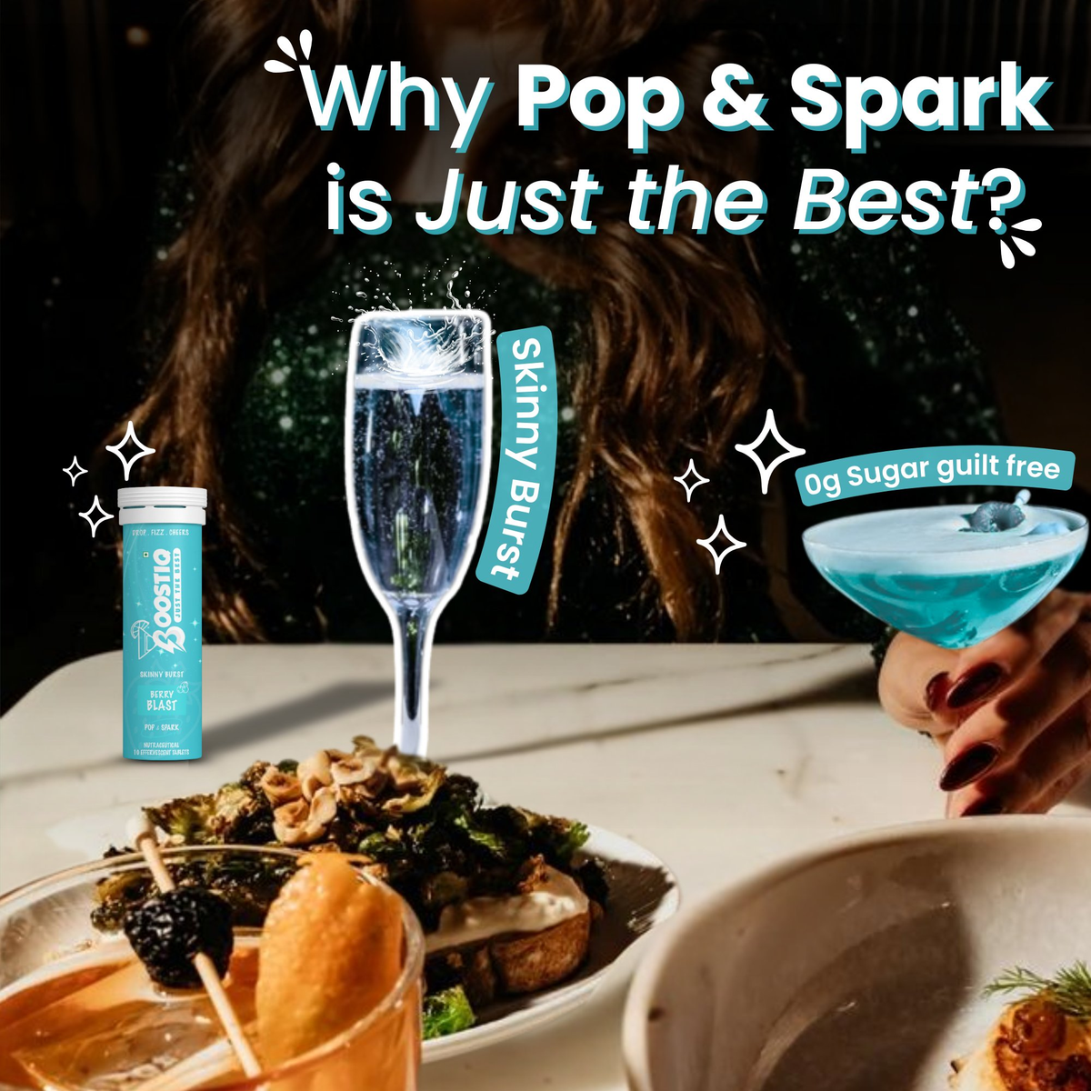 Image 7 of BOOSTIQ Pop & Spark Effervescent Tablets - Berry Blast