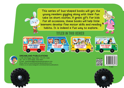 Image 2 of Dreamland Zoo Safari on the Bus- A Shaped Board book with Wheels : Children Picture Board Book