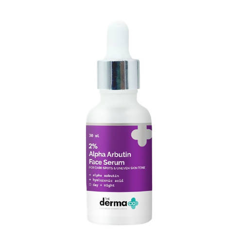 Image 1 of 30 ml for the product The Derma Co 2% Alpha Arbutin Face Serum For Dark Spots & Uneven Skin Tone