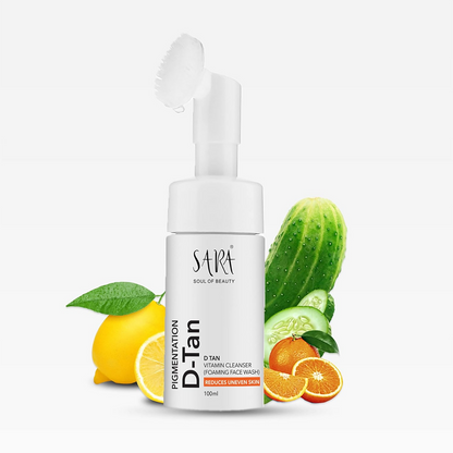 Image 2 of Sara Soul of Beauty D-Tan Vitamin C Foaming Cleanser Face Wash