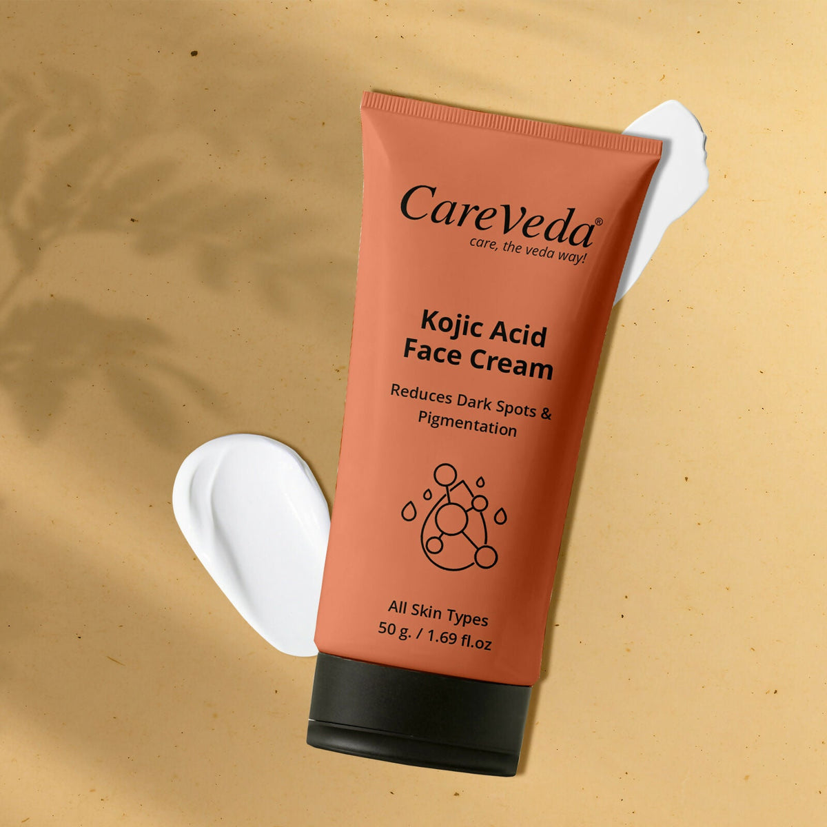 Image 8 of CareVeda Kojic Acid Face Cream For Reduces Dark Spots & Pigmentation Suitable For All Skin Types