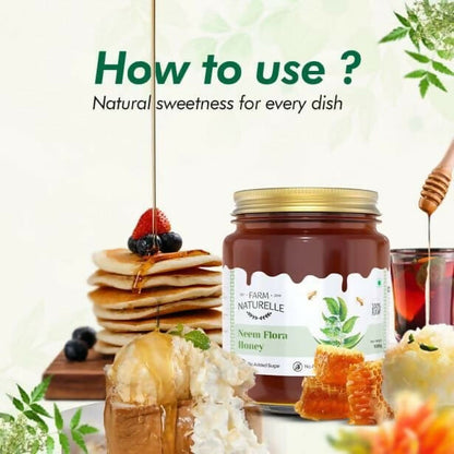 Image 7 of Farm Naturelle Neem Flora Honey – Pure, Raw & Natural Honey for Health