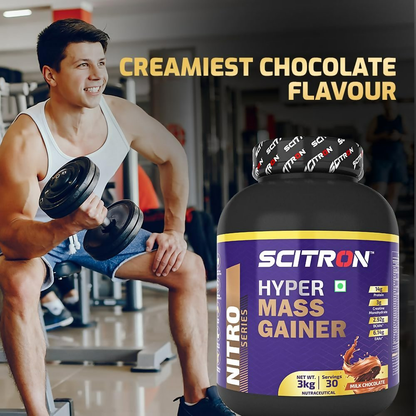 Image 5 of Scitron Nitro Series Hyper Mass Gainer Milk Chocolate