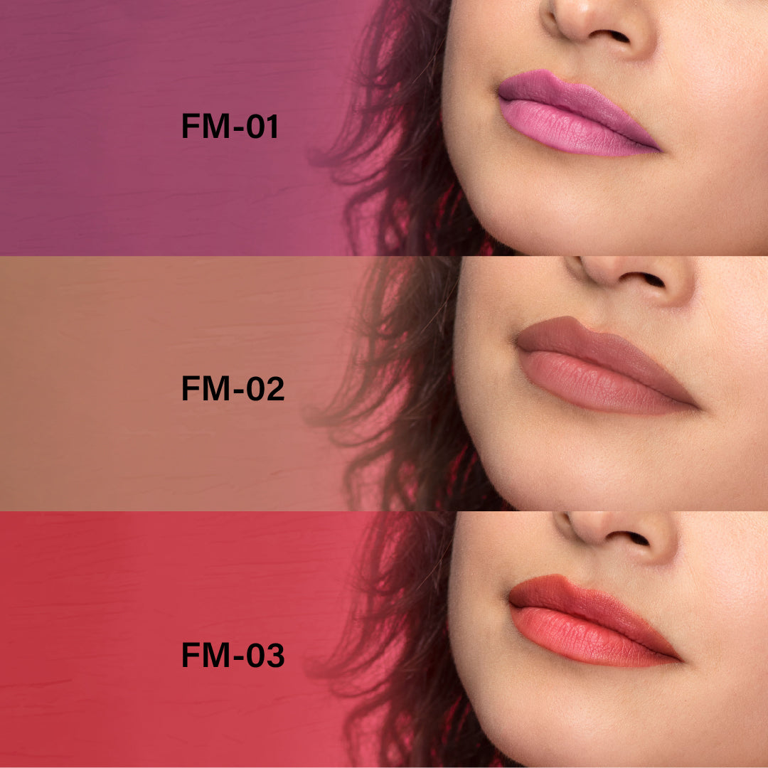 Image 3 of Baked Beauty My Crayon Forget Me Not Super Matte Lip Cream Lipsticks (Set of 3)