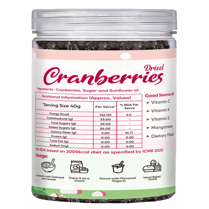 Image 6 of Fabeato Premium Dried Cranberries 250g
