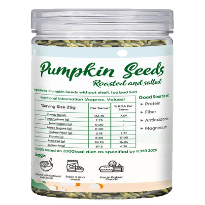 Image 6 of Fabeato Roasted & Salted Pumpkin seeds-250g
