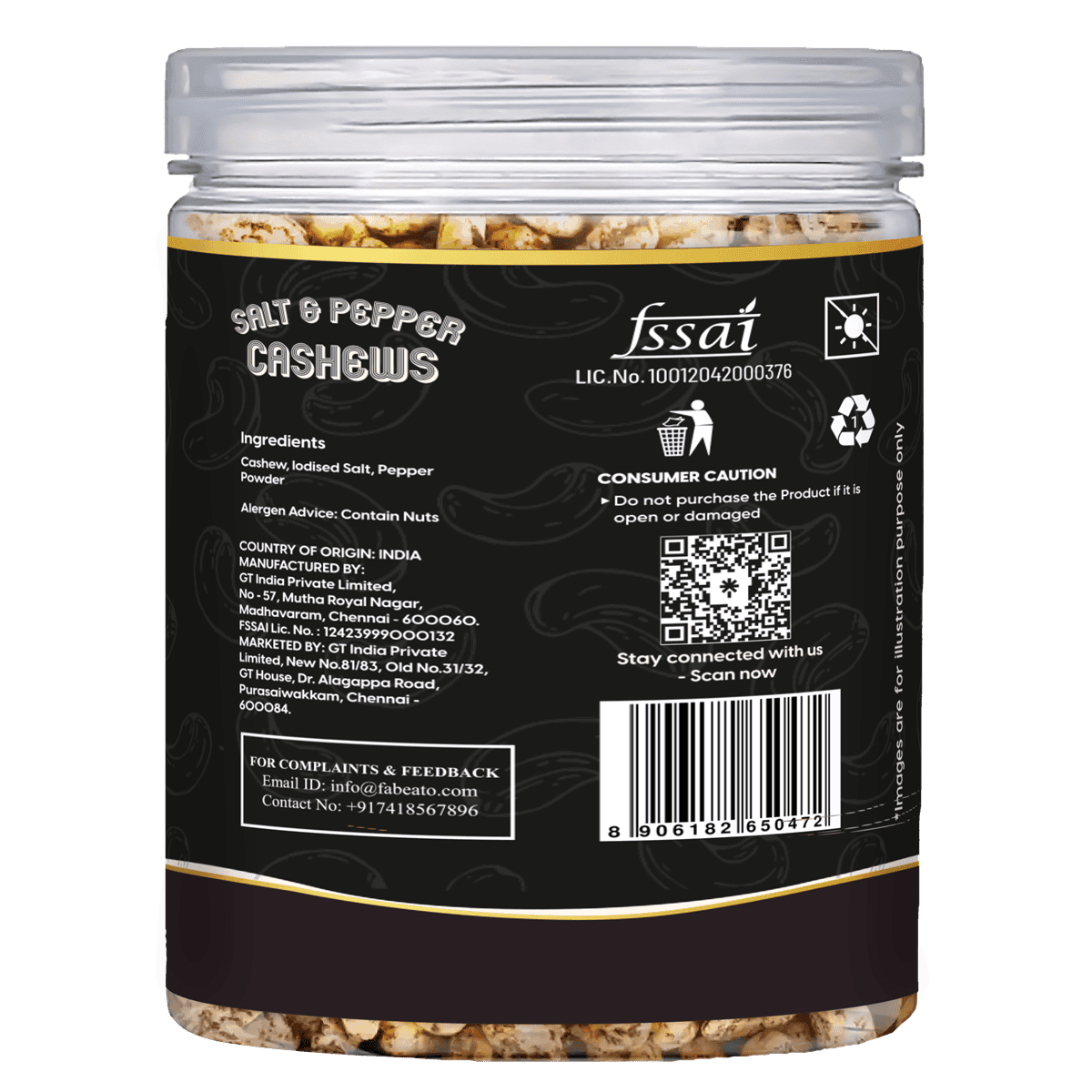 Image 6 of Fabeato Salt & Pepper Cashews 250g