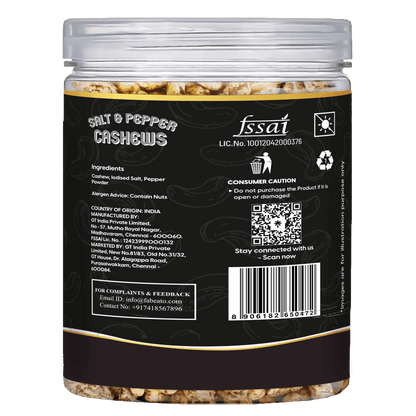 Image 6 of Fabeato Salt & Pepper Cashews 250g