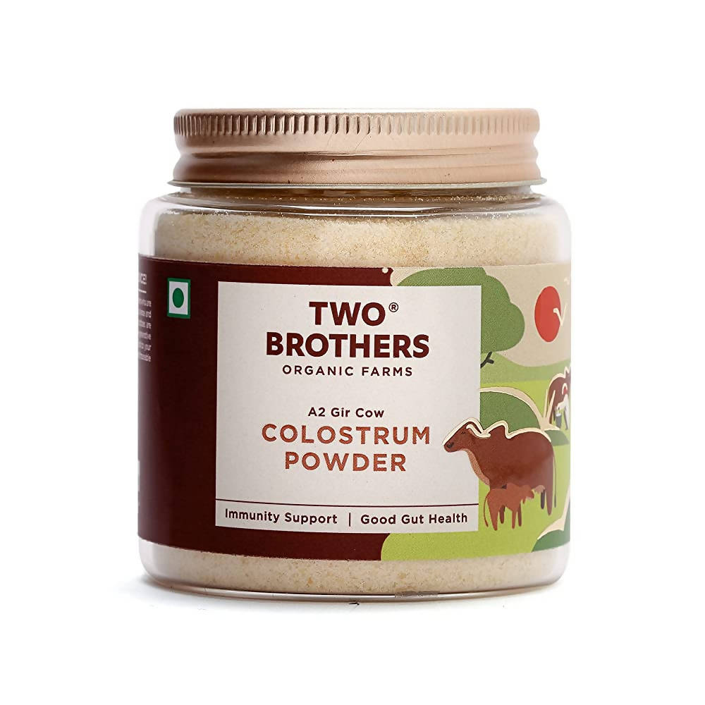 Image 1 of 100 gm for the product Two Brothers Organic Farms A2 Gir Cow Colostrum Powder