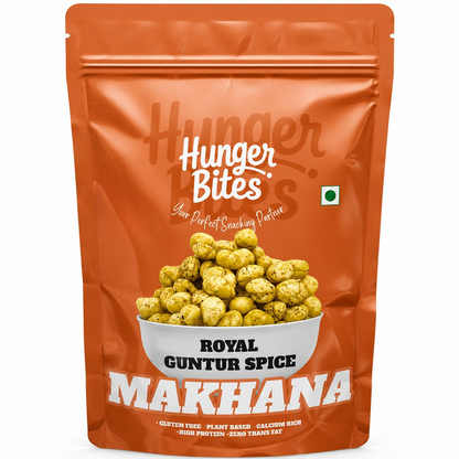 Image 1 of 60 gm / Pack of 1 for the product Hunger Bites Royal Guntur Spice Makhana