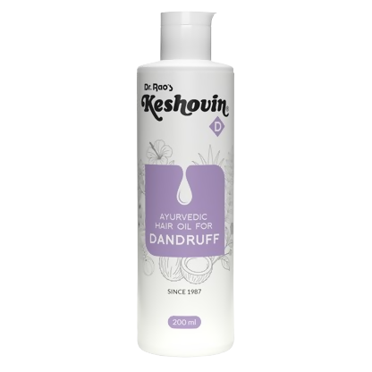 Image 1 of 200 ml / Pack of 1 for the product Dr. Rao's Keshovin Anti Dandruff Herbal Hair Oil