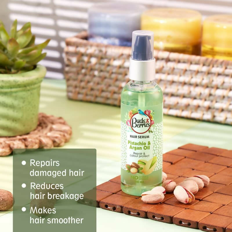 Image 3 of Buds & Berries Colour Protectant Hair Serum With Pistachio And Argan Oil