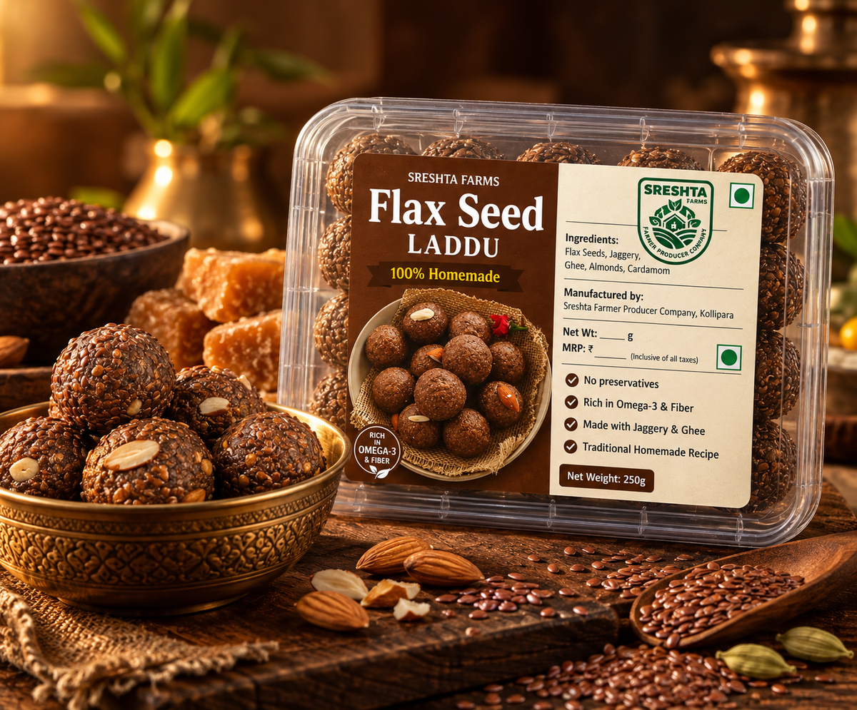 Image 2 of Sreshta Farms Organic Ragi (Finger Millet) Laddu