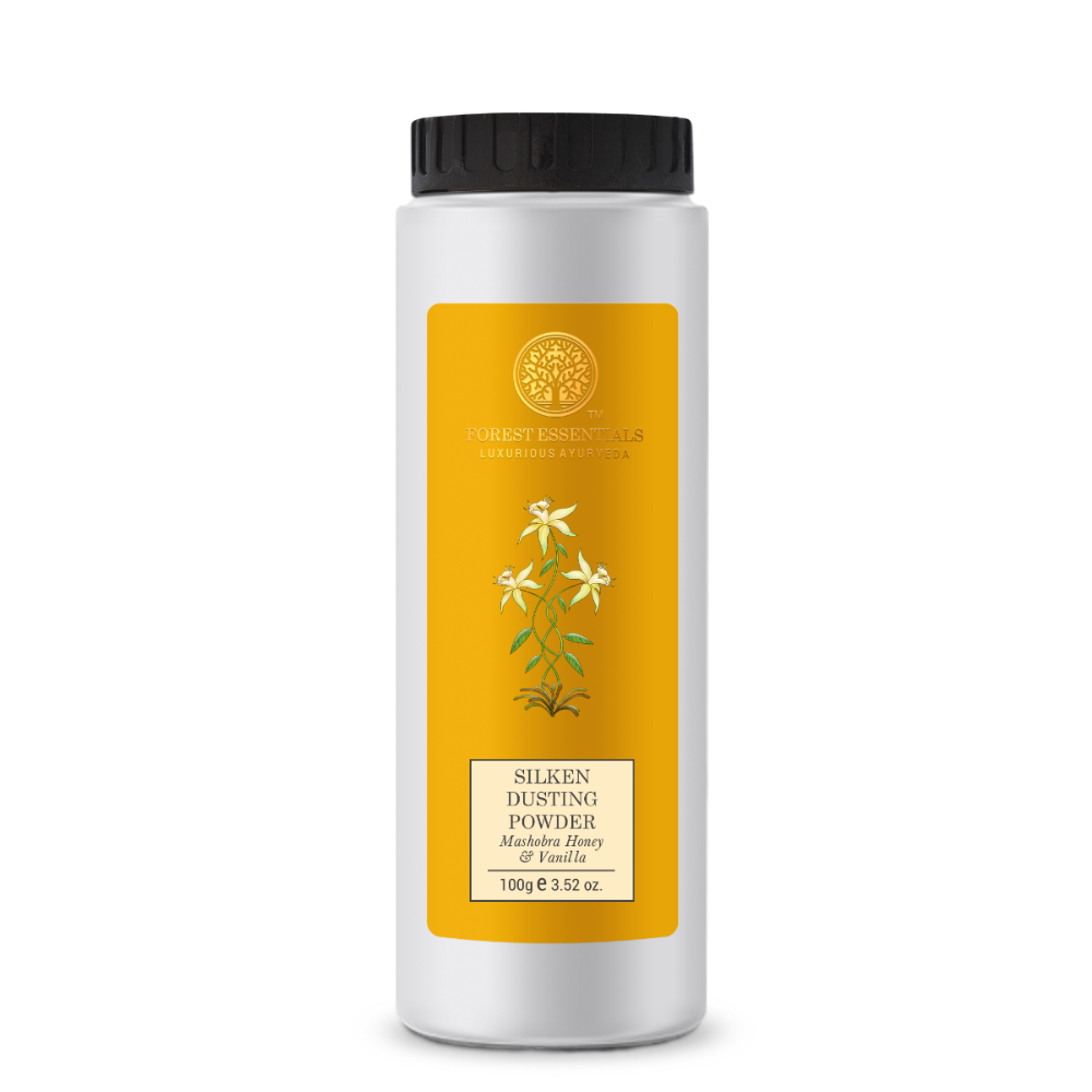 Image 1 of Forest Essentials Silken Dusting Powder Mashobra Honey & Vanilla