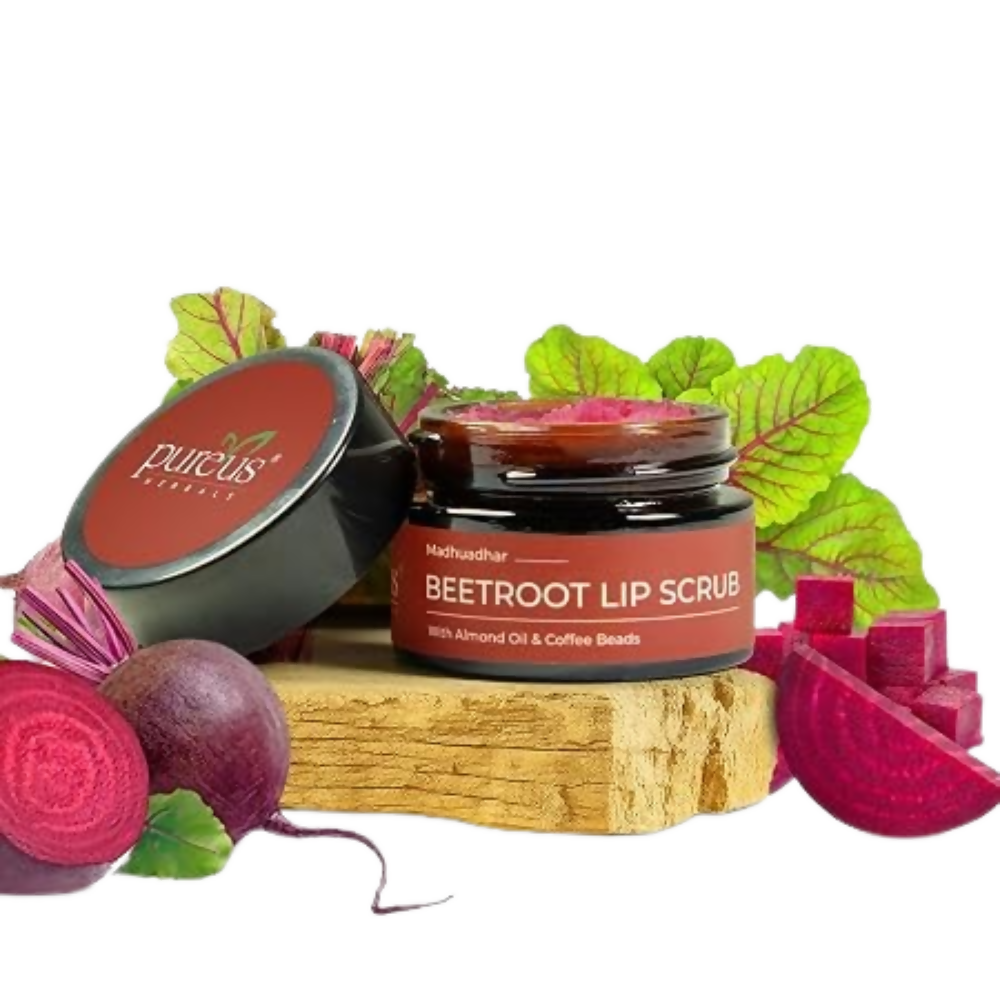 Image 1 of 15 gm / Pack of 1 for the product Pureus Herbals Madhuadhar Beetroot Lip Scrub