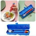 Image 4 of Kelosk Kids Stainless Steel Blocks Cutlery Set, Spoon & Fork Cutlery Set for Kids Stainless Steel Table Spoon