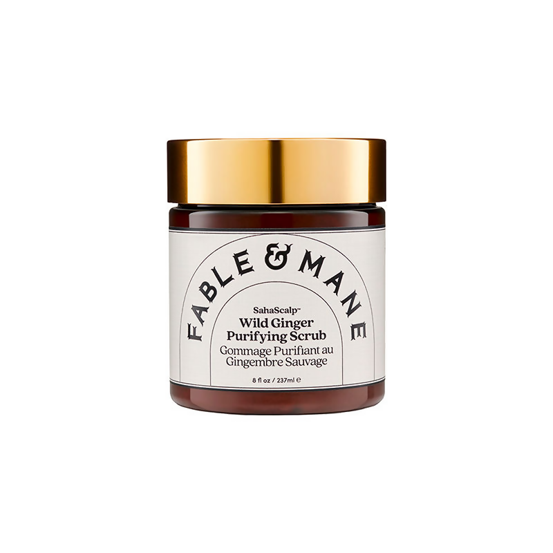 Image 1 of Fable & Mane Sahascalp Purifying Scrub To Gently Exfoliate Scalp With Wild Ginger&Pink Himalayan Salt