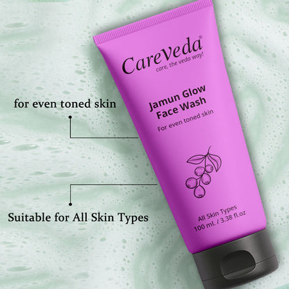 Image 5 of CareVeda Jamun Glow Face Wash For Even Toned Skin Suitable For All Skin Types