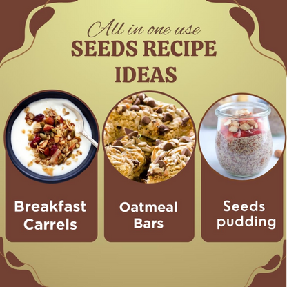 Image 2 of Nature Yard Organic & Healthy Jumbo Pumpkin/Jumbo Sunflower/Flax Seeds