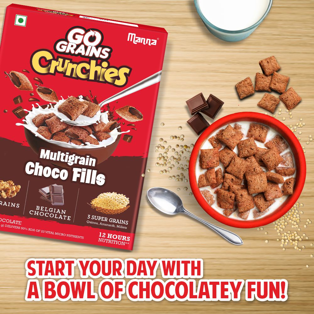 Image 2 of Manna Go Grains Crunchies Chocofills