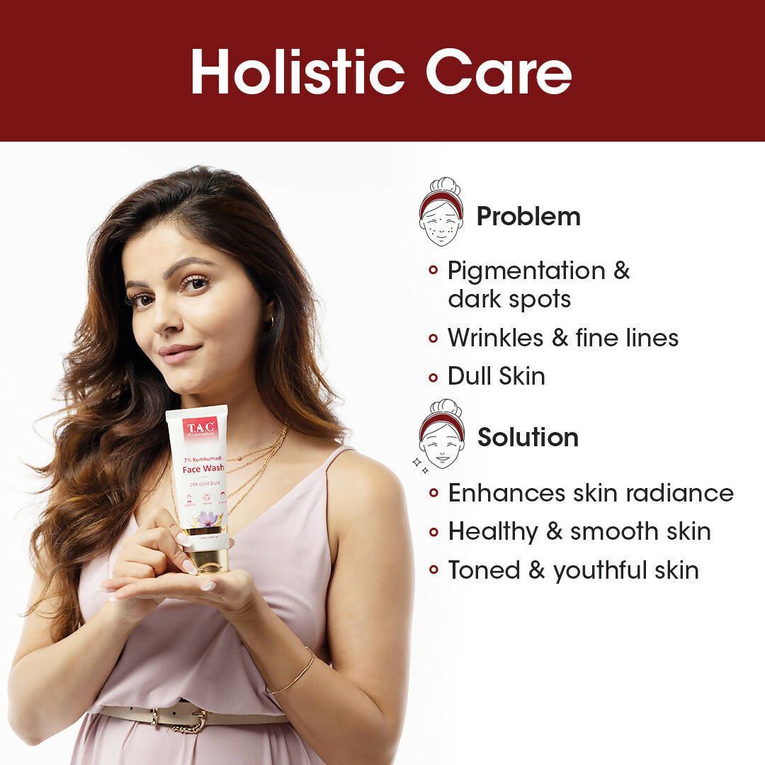 Image 4 of TAC - The Ayurveda Co. 7% Kumkumadi Face Wash for Glowing Skin