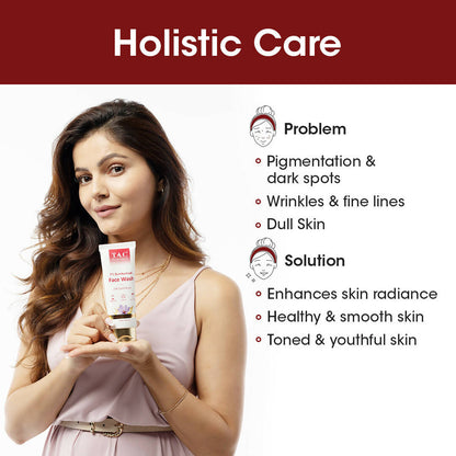Image 4 of TAC - The Ayurveda Co. 7% Kumkumadi Face Wash for Glowing Skin