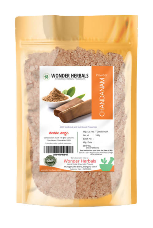 Image 1 of 100 gm / Pack of 1 for the product Wonder Herbals Pure Sandalwood Face Pack