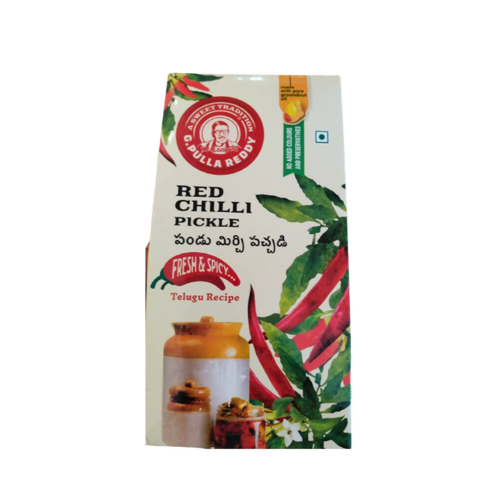 Image 1 of 400 gm / Pack of 1 for the product Pulla Reddy Chilli Pickle