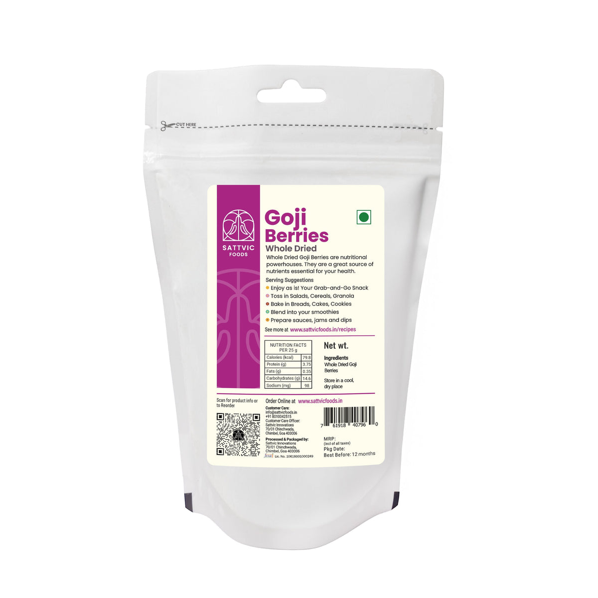 Image 10 of Sattvic Foods Goji Berries | Superfood and Nutrient Powerhouse
