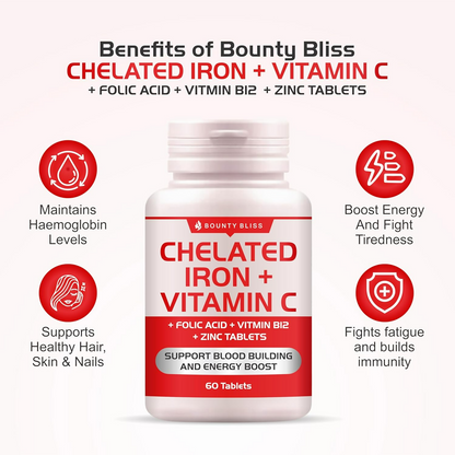 Image 3 of Bounty Bliss Iron Folic Acid Supplement - Vital Support for Energy and Wellness