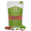 Image 1 of TEAFORA Darjeeling Masala Green Tea | Loose Leaves | Blended with Cardamom, Cinnamon, Black Pepper & Clove | 100% NATURAL | 50 Cups Hot or Iced Tea