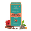 Image 1 of TEAFORA Hibiscus Cinnamon Green Tea | 20 Count Pyramid Tea Bags
