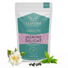 Image 1 of TEAFORA Jasmine Delight Green Tea | Darjeeling Loose Leaf Tea with All Powerful Antioxidants | Supports Immunity |Calming, Relaxing & Bedtime Tea | 50 Cups Hot or Iced Tea