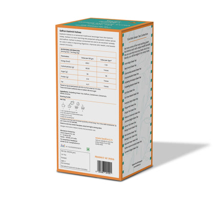 Image 4 of TEAFORA Saffron Kashmiri Kahwa | 20 Count Pyramid Tea Bags