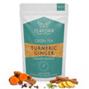 Image 1 of TEAFORA Turmeric Ginger Green Tea | Darjeeling Loose Leaf Tea | Blended with Indian Turmeric, Ginger &  Cinnamon | 100% NATURAL INGREDIENTS | Brew Hot or Iced Tea