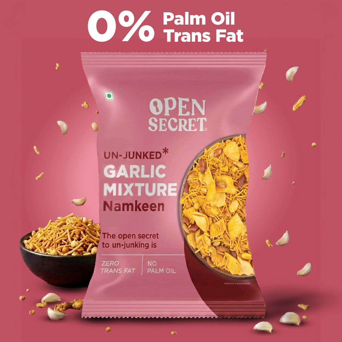 Image 2 of Open Secret Unjunked Garlic Namkeen