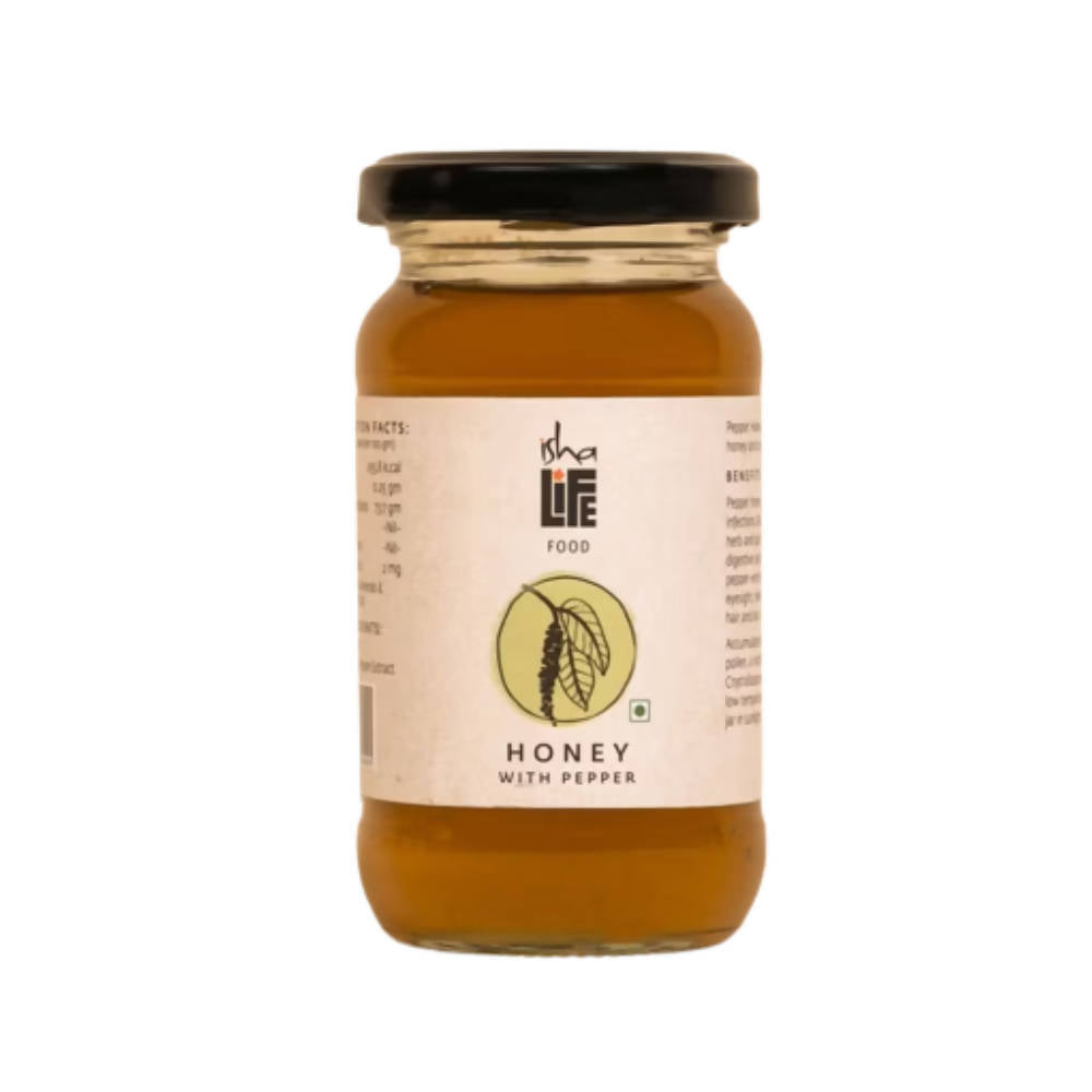 Image 1 of 250 gm for the product Isha Life Honey With Pepper