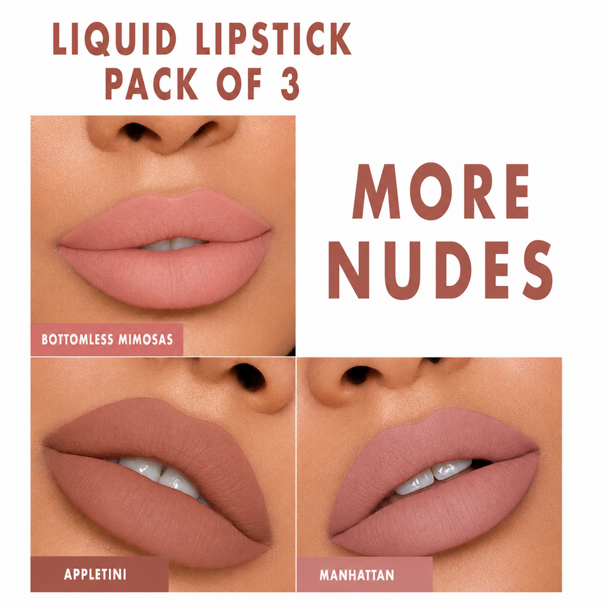 Image 5 of Love Earth Liquid Mousse Matte Lipstick More Nudes