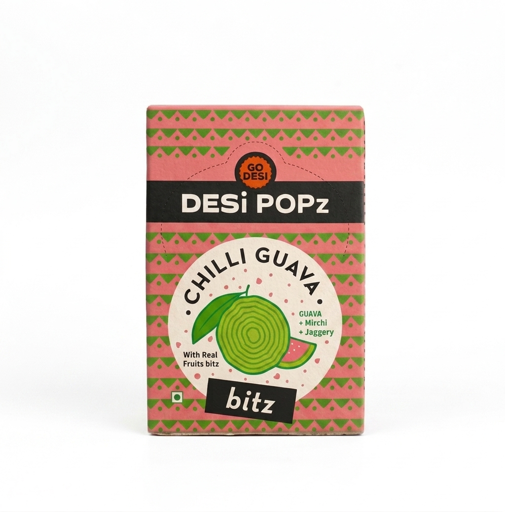 Image 1 of Go desi Popz Bitz Chilli Guava | Made with Jaggery | Pack of 50