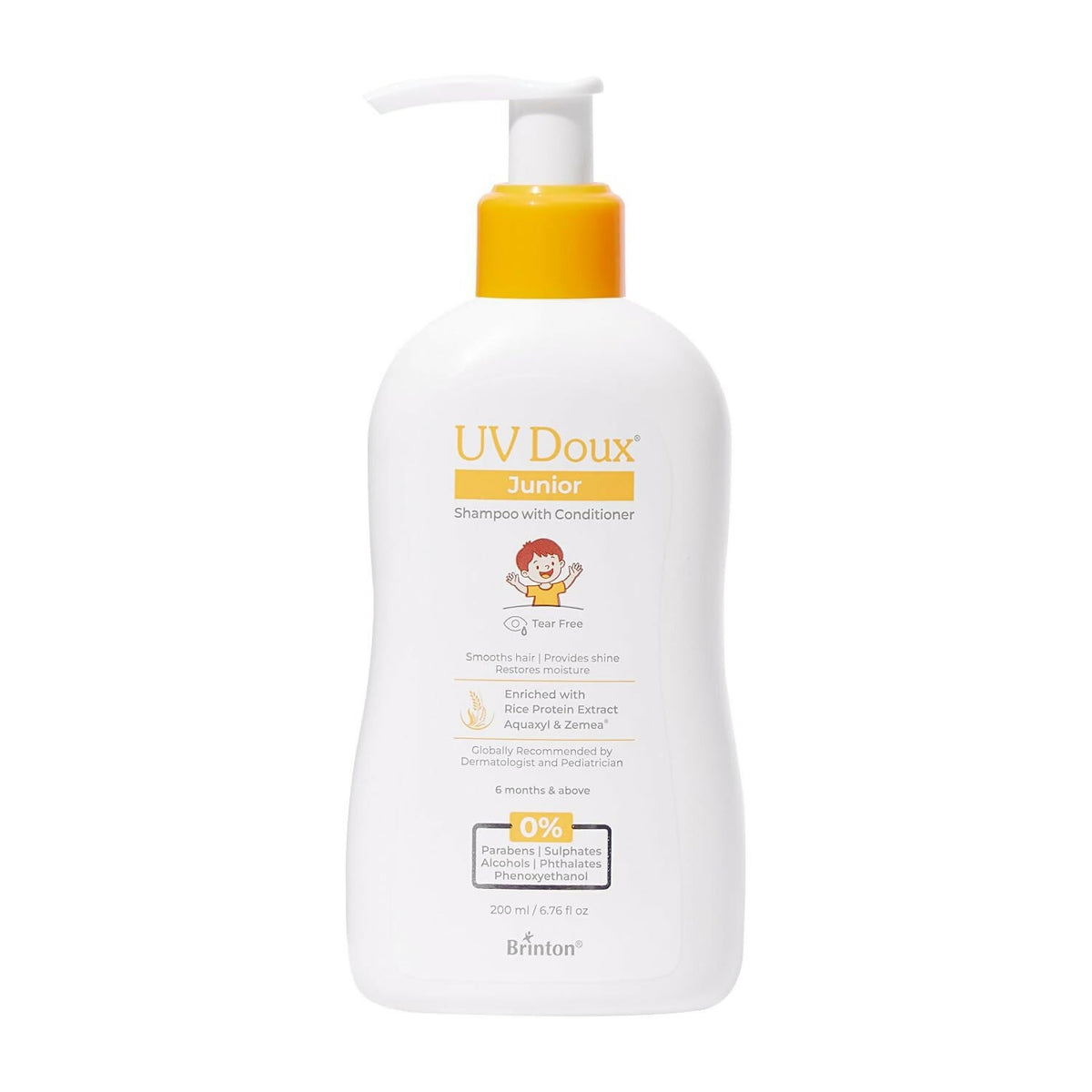 Image 1 of 200 ml / Pack of 1 for the product Brinton Uv Doux Jr Shampoo With Conditioner
